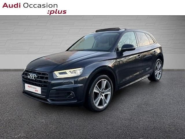 Bleu lunaire métallisé Occasion 2019 Audi Q5 S-Line SUV | 29 990 € (Prix juste) - Image 1/4