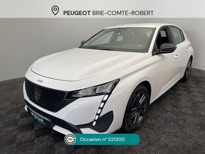 Blanc Utilisé 2022 Peugeot 308 Active Berline | 17 480 € (Prix juste) - Image 1/4