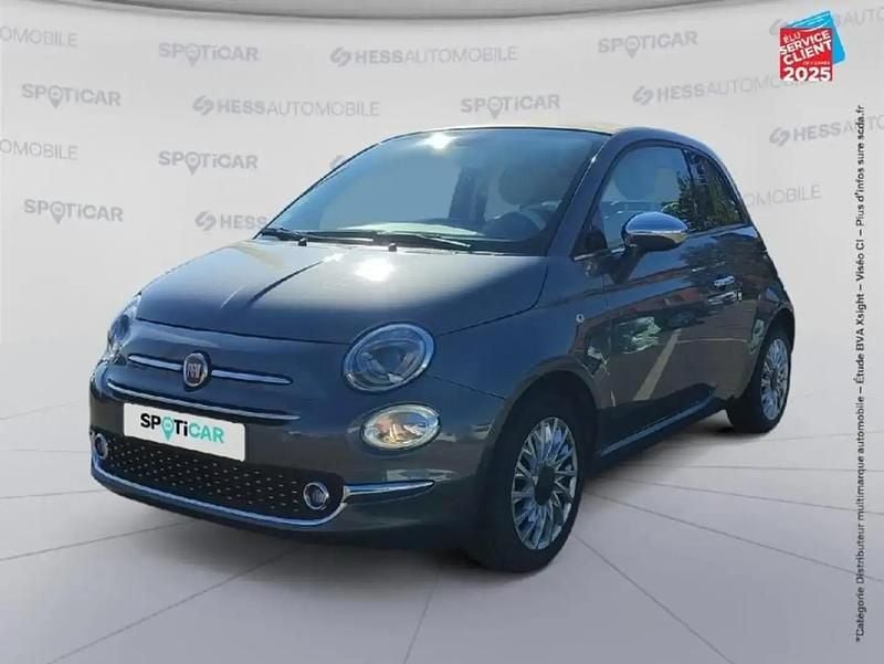 Gris Utilisé 2017 Fiat 500C Lounge Cabriolet | 11 999 € (Prix juste) - Image 1/4