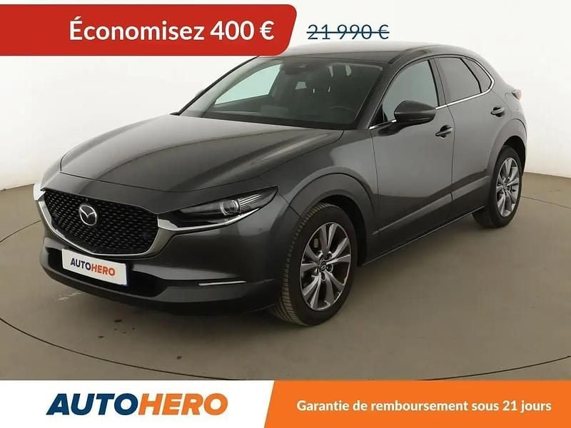 Gris Occasion 2021 Mazda CX-30 Sports-Line SUV | 21 590 € (Bon prix) - Image 1/2
