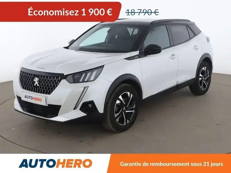 Blanc Utilisé 2021 Peugeot 2008 GT SUV | 16 890 € (Bon prix) - Image 1/2
