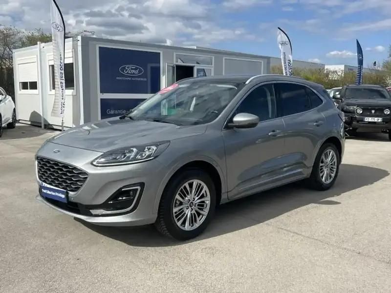 Gris Utilisé 2021 Ford Kuga Vignale SUV | 24 999 € (Prix juste) - Image 1/4