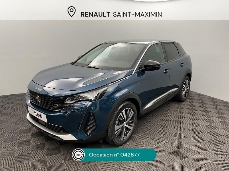 Bleu Utilisé 2022 Peugeot 3008 Allure SUV | 20 990 € (Prix juste) - Image 1/4