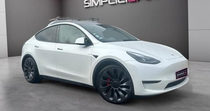 Blanc Occasion 2022 Tesla Model Y Performance SUV | 36 980 € (Prix juste) - Image 1/4