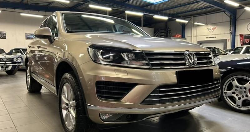 Beige Occasion 2015 VW Touareg SUV | 31 990 € (Prix assez cher) - Image 1/4