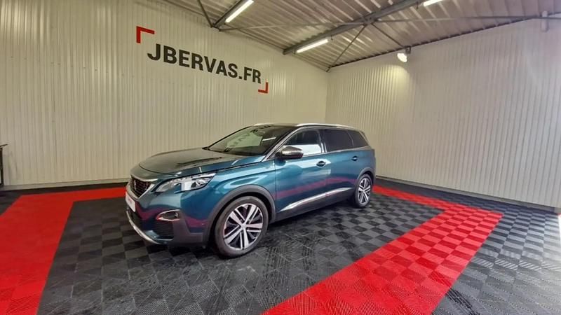 Bleu Utilisé 2019 Peugeot 5008 GT SUV | 22 390 € (Prix juste) - Image 1/4