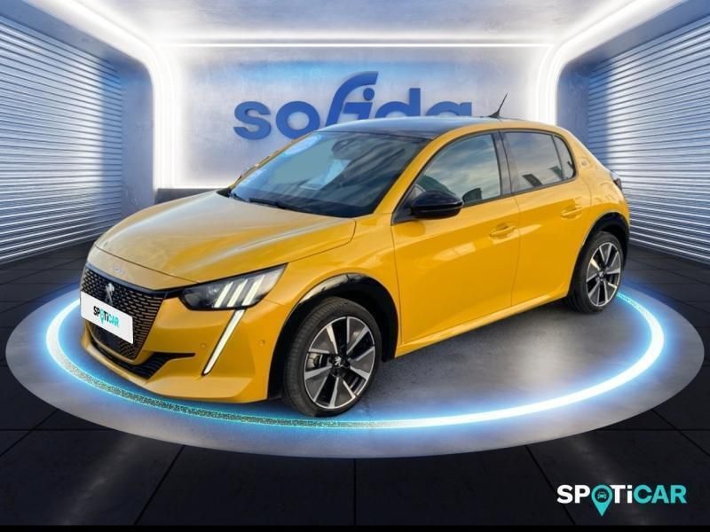 Jaune Utilisé 2022 Peugeot e-208 GT Citadine | 20 490 € (Prix juste) - Image 1/3
