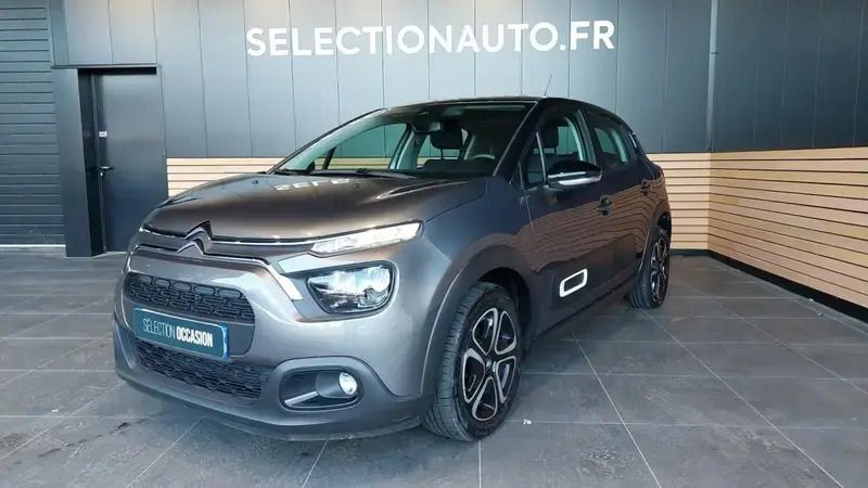 Gris Utilisé 2021 Citroën C3 Feel Citadine | 16 490 € (Prix cher) - Image 1/4
