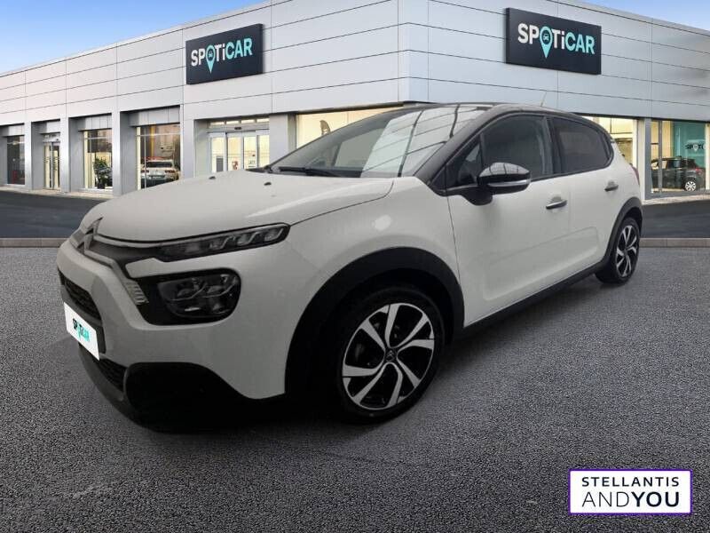 Blanc Utilisé 2022 Citroën C3 PureTech Citadine | 14 090 € (Prix juste) - Image 1/4
