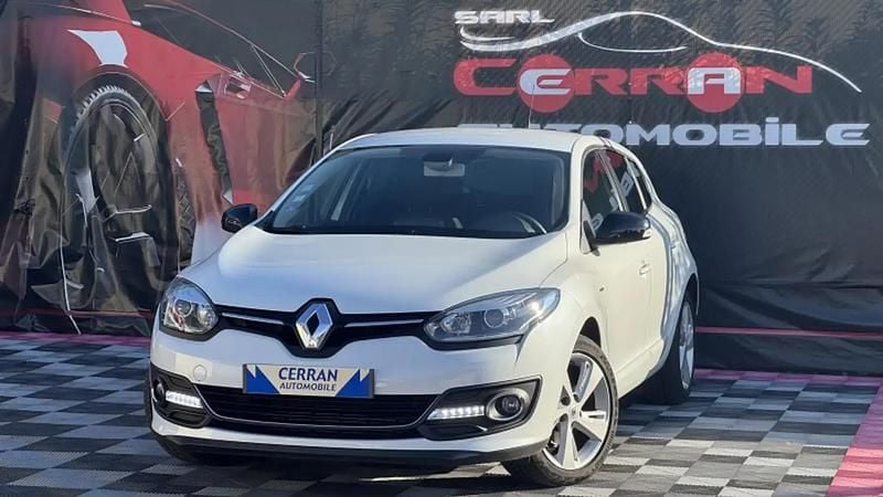 Blanc Occasion 2014 Renault Mégane LIMITED Berline | 6 990 € (Prix juste) - Image 1/4