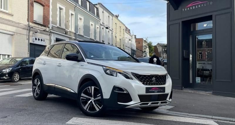 Blanc Utilisé 2017 Peugeot 3008 GT-line Monospace | 10 980 € (Prix juste) - Image 1/4
