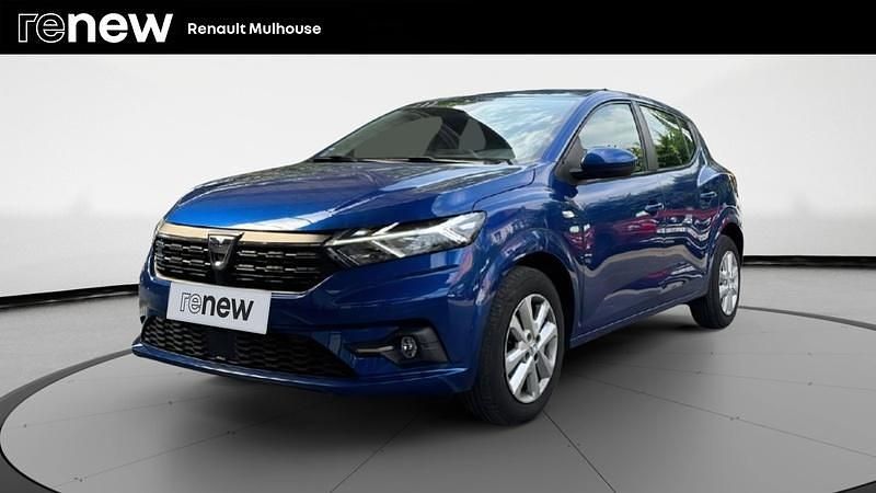 Bleu Utilisé 2022 Dacia Sandero Comfort Citadine | 13 999 € (Prix juste) - Image 1/4
