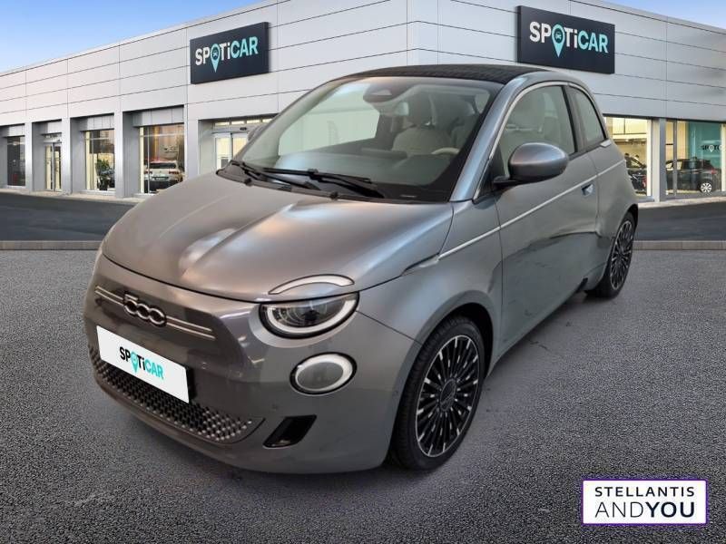 Gris Utilisé 2022 Fiat 500e La Prima Cabriolet | 18 290 € (Prix juste) - Image 1/4