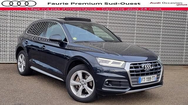 Bleu lunaire métallisé Occasion 2020 Audi Q5 S-Line SUV | 33 490 € - Image 1/4