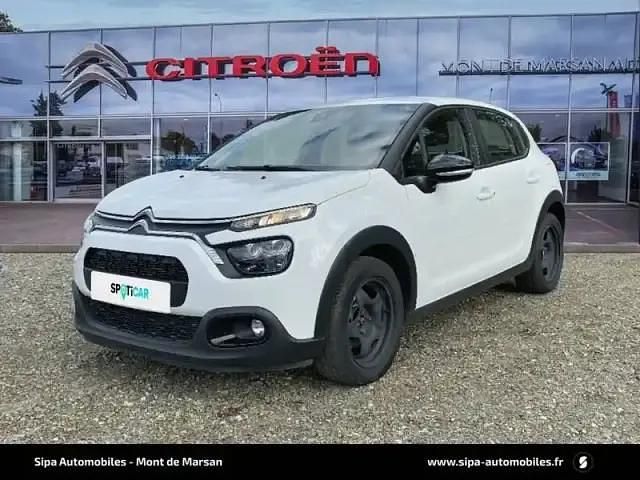 Blanc Utilisé 2022 Citroën C3 Feel Citadine | 8 900 € - Image 1/4