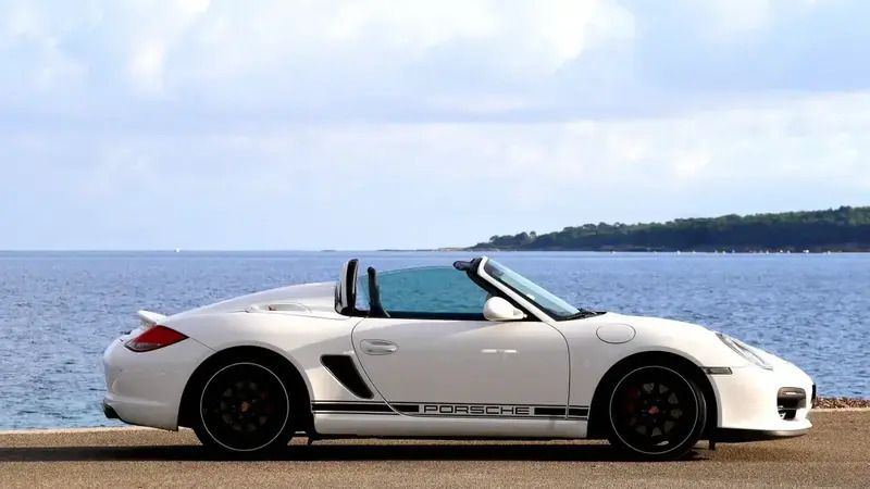 Blanc Utilisé 2010 Porsche Boxster Spyder Cabriolet | 74 500 € - Image 1/4