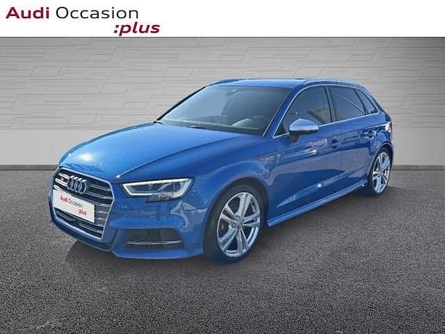 Bleu ara cristal Utilisé 2018 Audi S3 S-Line Berline | 28 990 € (Prix juste) - Image 1/4