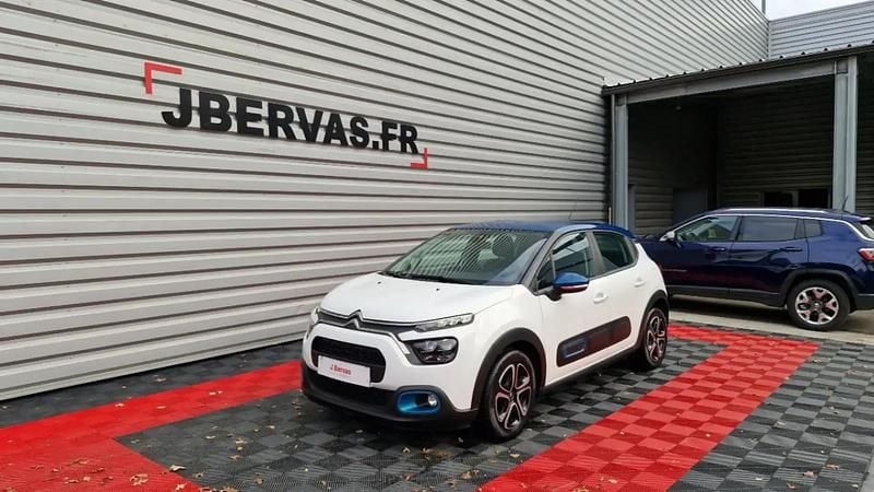 Blanc Utilisé 2022 Citroën C3 PureTech Citadine | 9 990 € (Prix juste) - Image 1/4