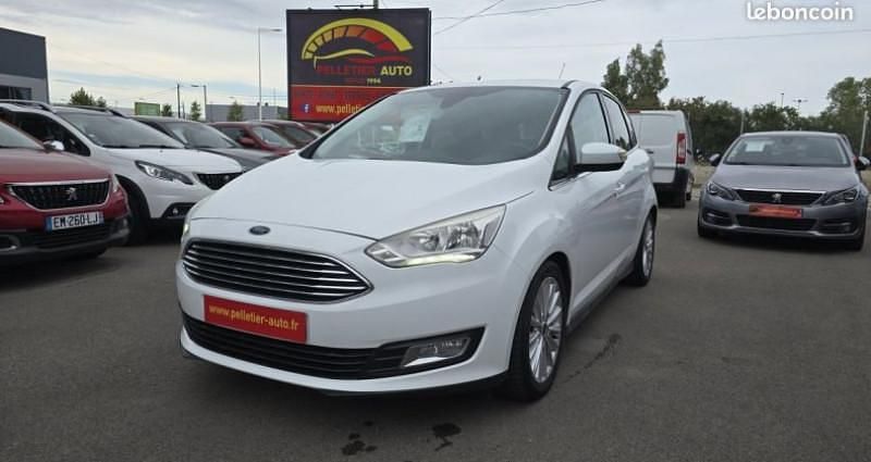 Blanc Utilisé 2015 Ford C-MAX Trend Monospace | 7 890 € (Prix juste) - Image 1/4