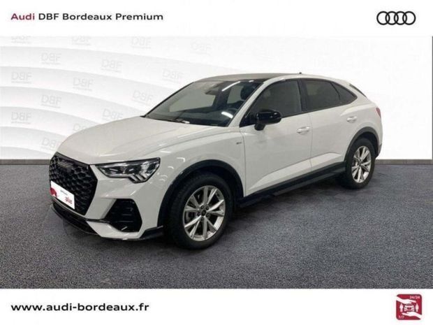 Blanc glacier métallisé Utilisé 2024 Audi Q3 Sportback S-Line SUV | 45 990 € (Prix assez cher) - Image 1/4