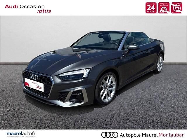 Gris daytona nacré Utilisé 2022 Audi A5 Cabriolet S-Line Cabriolet | 40 890 € - Image 1/3
