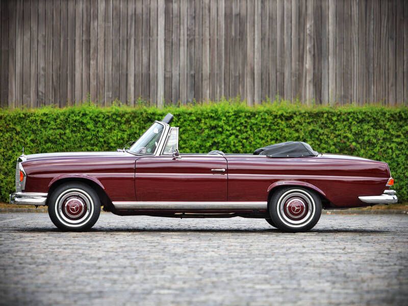 Occasion Mercedes 220 SE 120 ch (88 kW) 1961 Rouge Cabriolet