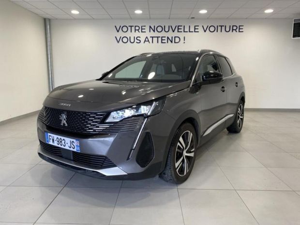 Noir Utilisé 2021 Peugeot 3008 GT | 23 489 € (Prix juste) - Image 1/4