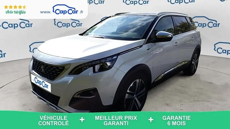 Blanc Utilisé 2018 Peugeot 5008 GT-line Monospace | 19 790 € (Prix juste) - Image 1/4
