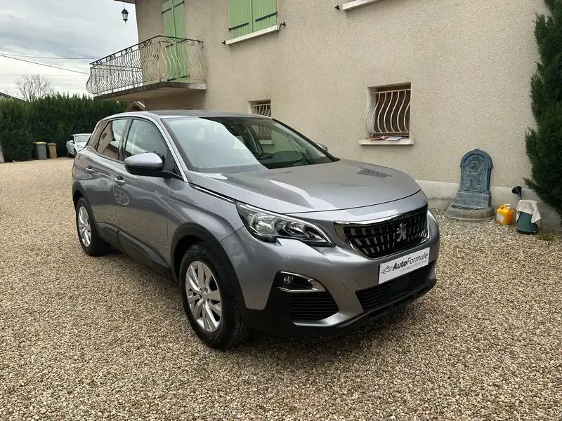 Gris Utilisé 2019 Peugeot 3008 Active SUV | 12 850 € (Bon prix) - Image 1/4