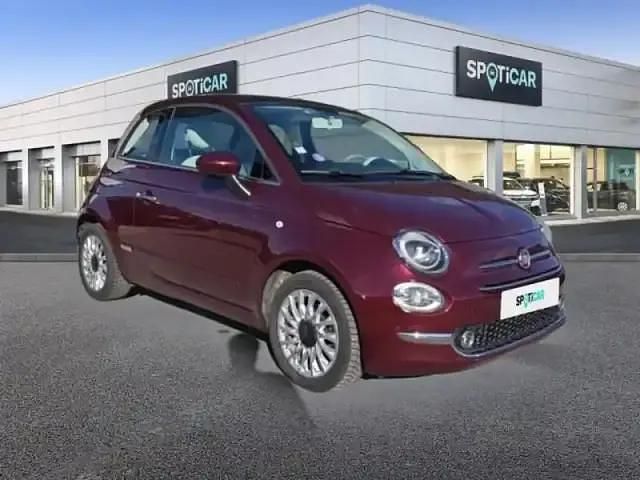 Occasion Fiat 500 Lounge 69 ch (50 kW) 2018 Coloris métal opéra bordeaux Berline