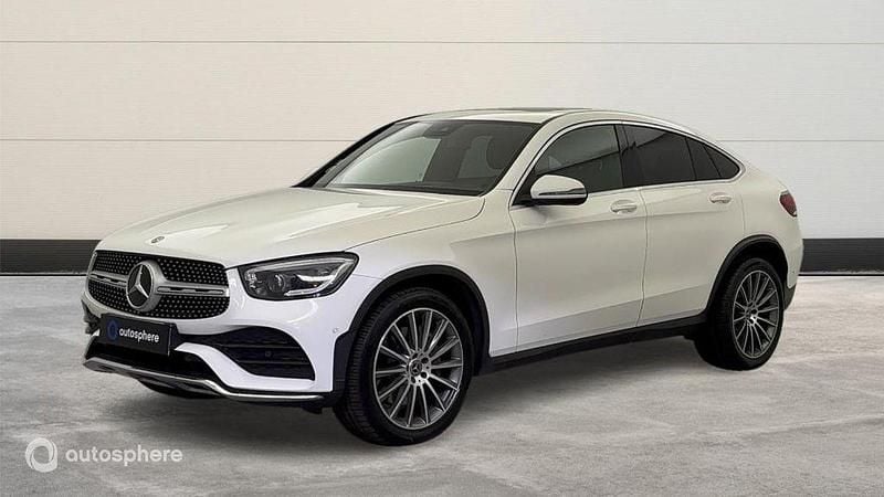 Blanc Utilisé 2020 Mercedes GLC300 AMG line Coupé | 38 299 € (Prix assez cher) - Image 1/4