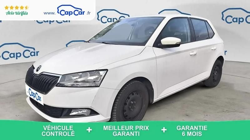 Blanc Occasion 2019 Skoda Fabia Berline | 11 090 € (Bon prix) - Image 1/4