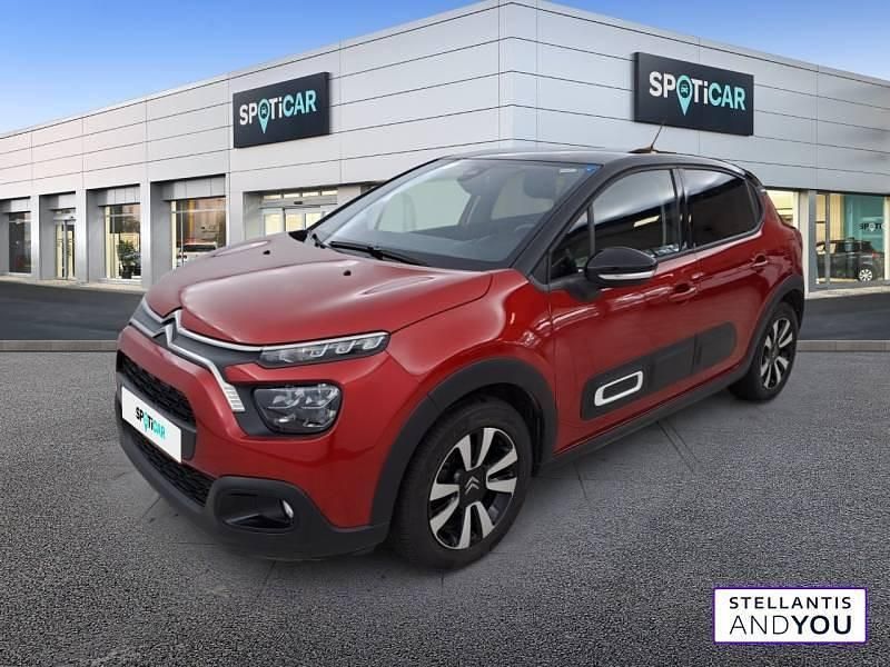 Rouge Utilisé 2023 Citroën C3 PureTech Citadine | 14 259 € (Prix juste) - Image 1/4