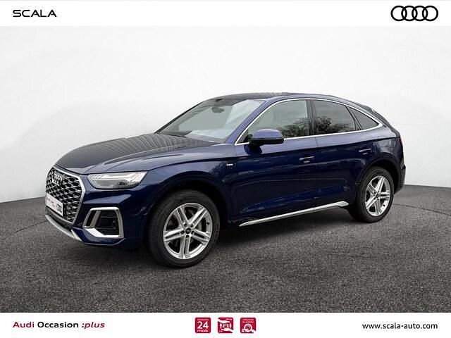 Bleu navarre métallisé Occasion 2023 Audi Q5 Sportback S-Line SUV | 43 990 € - Image 1/4