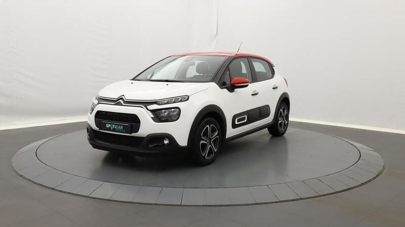 Blanc Utilisé 2022 Citroën C3 PureTech Citadine | 11 890 € (Prix juste) - Image 1/3
