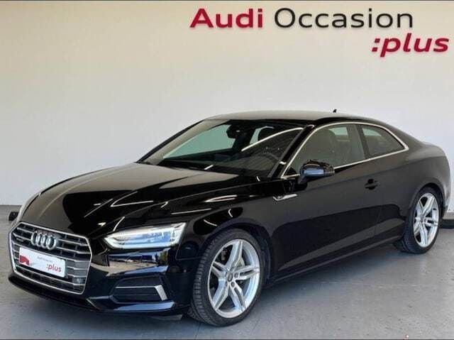 Noir brillant Utilisé 2019 Audi A5 S-Line Coupé | 31 490 € (Super prix) - Image 1/4