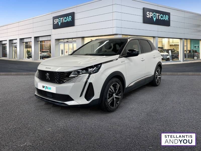 Blanc Utilisé 2021 Peugeot 3008 GT | 24 690 € (Prix juste) - Image 1/3