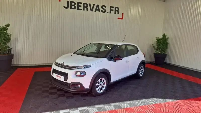 Blanc Utilisé 2018 Citroën C3 Feel Citadine | 7 990 € (Bon prix) - Image 1/4