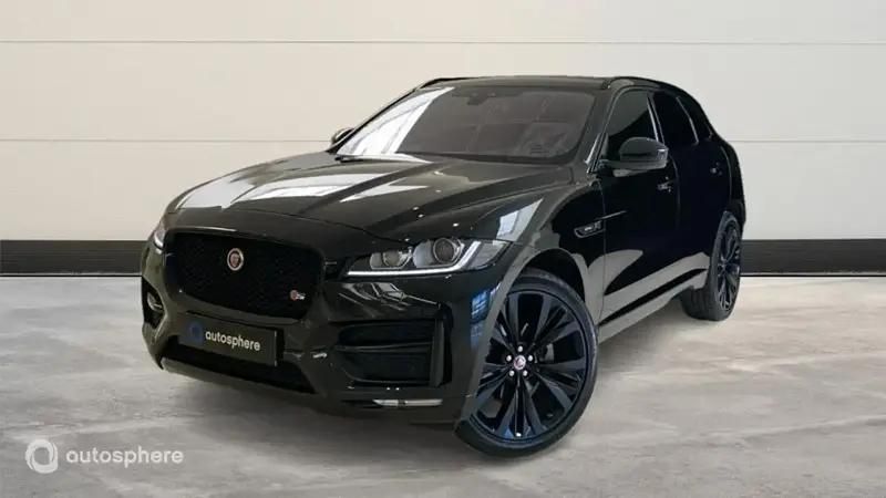Noir Utilisé 2017 Jaguar F-Pace R-Sport SUV | 23 990 € (Prix juste) - Image 1/4