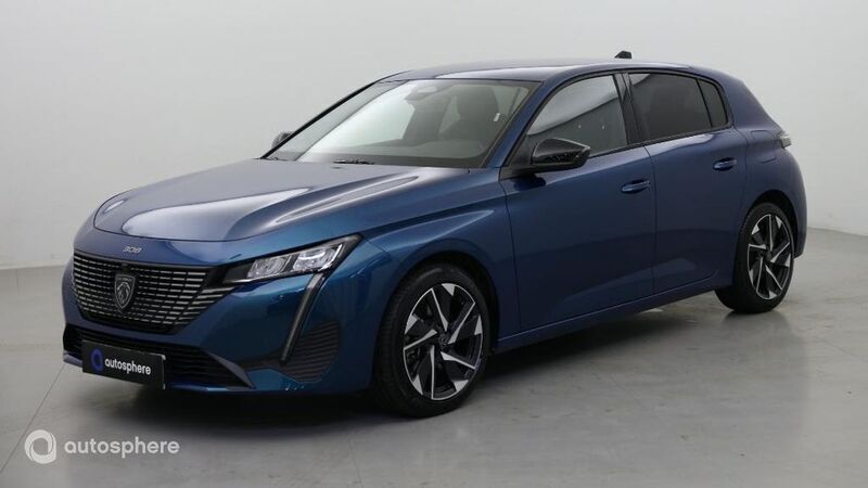 Bleu obsession (s) Utilisé 2024 Peugeot 308 Allure Berline | 27 999 € (Prix juste) - Image 1/4