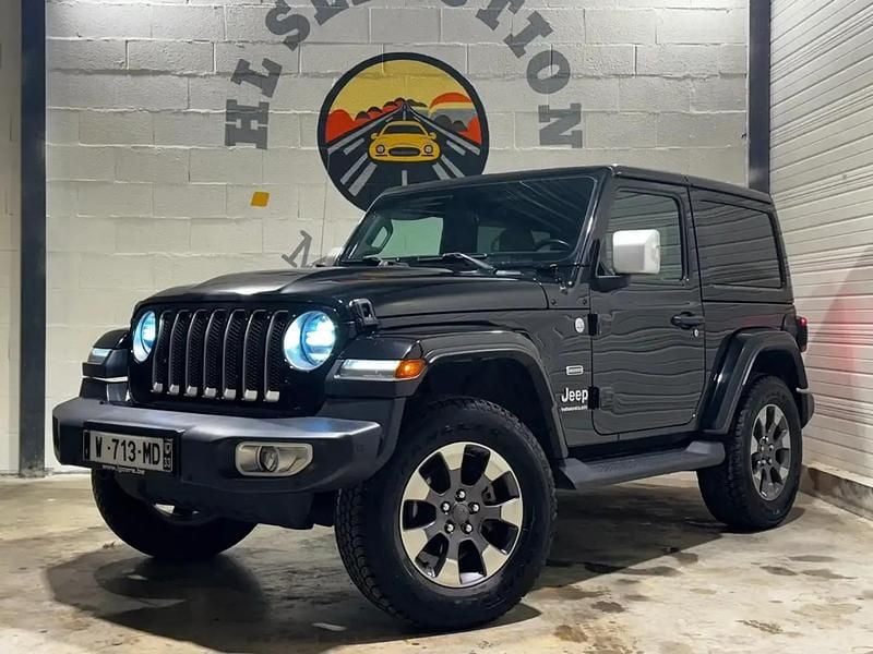Noir Occasion 2019 Jeep Wrangler Overland SUV | 44 990 € (Prix assez cher) - Image 1/4