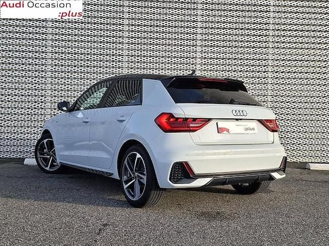 Occasion Audi A1 Sportback S-line plus 116 ch (85 kW) 2025 Blanc glacier métallisé noir mythe métallisé Citadine