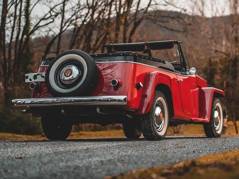 Occasion Jeep Willys 92 ch (67 kW) 1950 Rouge Cabriolet