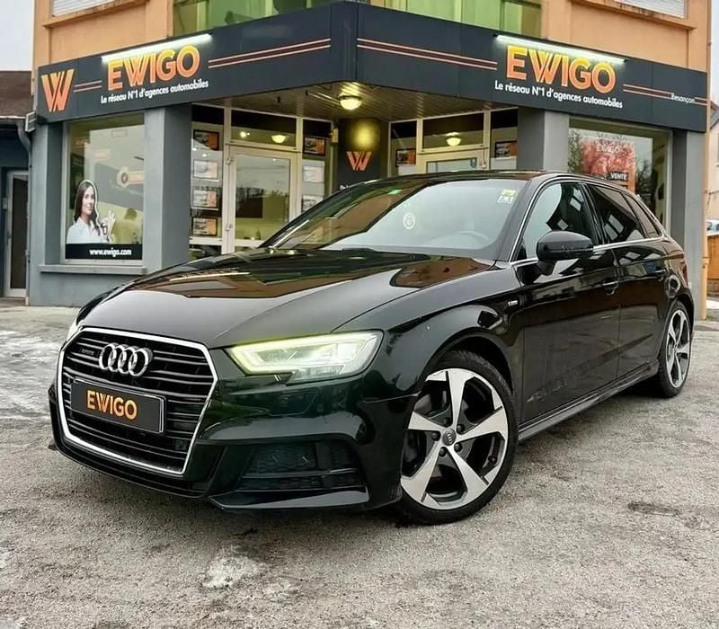 Noir Occasion 2017 Audi A3 S-Line Berline | 19 450 € (Prix juste) - Image 1/4
