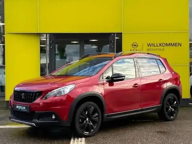 Rouge ultimate Occasion 2019 Peugeot 2008 GT-line SUV | 10 990 € (Prix juste) - Image 1/4
