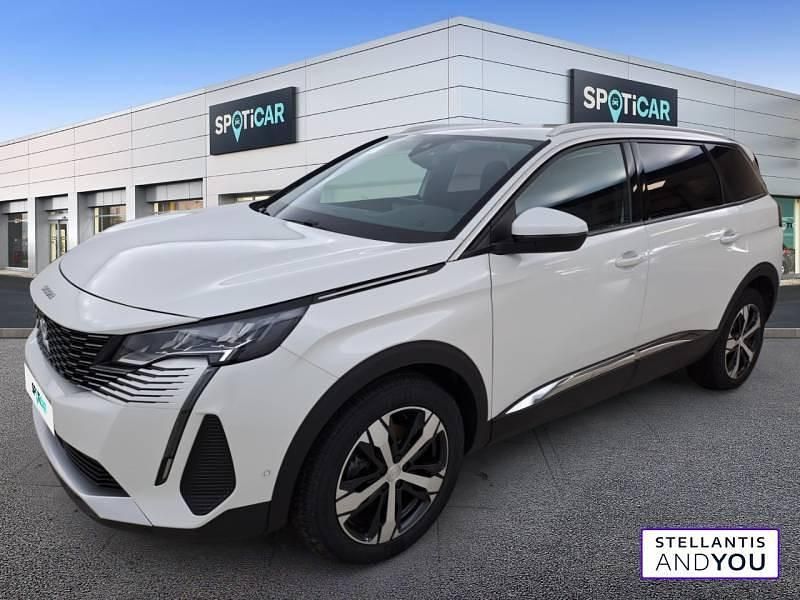 Blanc Utilisé 2021 Peugeot 5008 Allure Monospace | 22 990 € (Prix juste) - Image 1/4