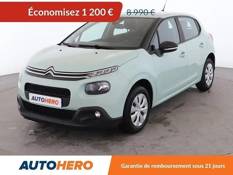 Vert Utilisé 2018 Citroën C3 Feel Citadine | 7 790 € (Bon prix) - Image 1/2