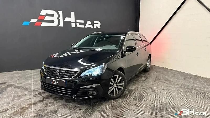 Noir Utilisé 2020 Peugeot 308 Allure Break | 8 690 € (Super prix) - Image 1/4