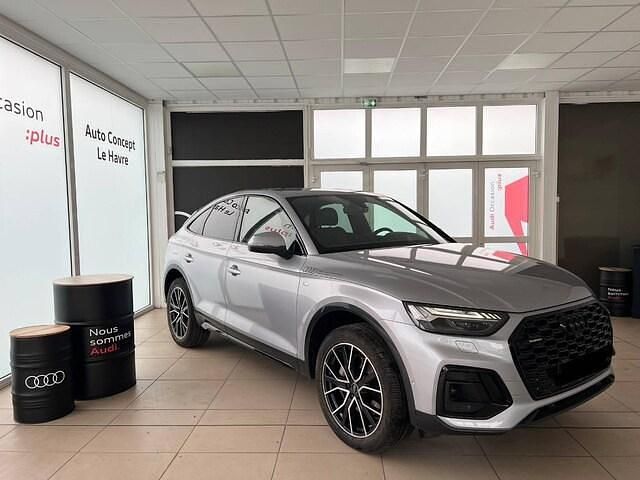 Argent fleuret métallisé Occasion 2024 Audi Q5 Sportback S-Line SUV | 73 990 € - Image 1/4
