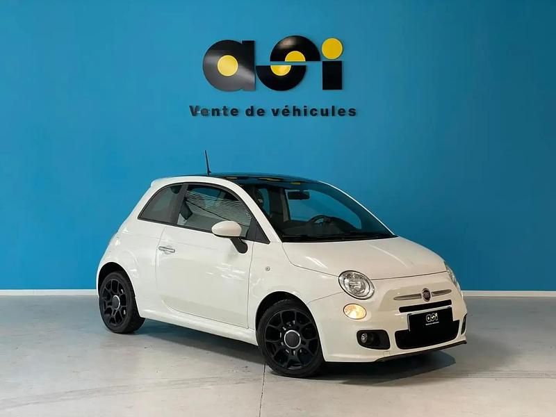 Blanc Utilisé 2014 Fiat 500 Berline | 7 490 € (Super prix) - Image 1/4